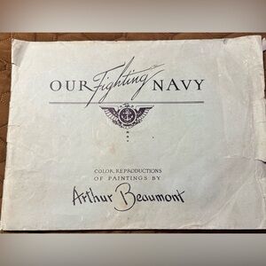 Vintage Prints "Our Fighting Navy" by Arthur Beaumont